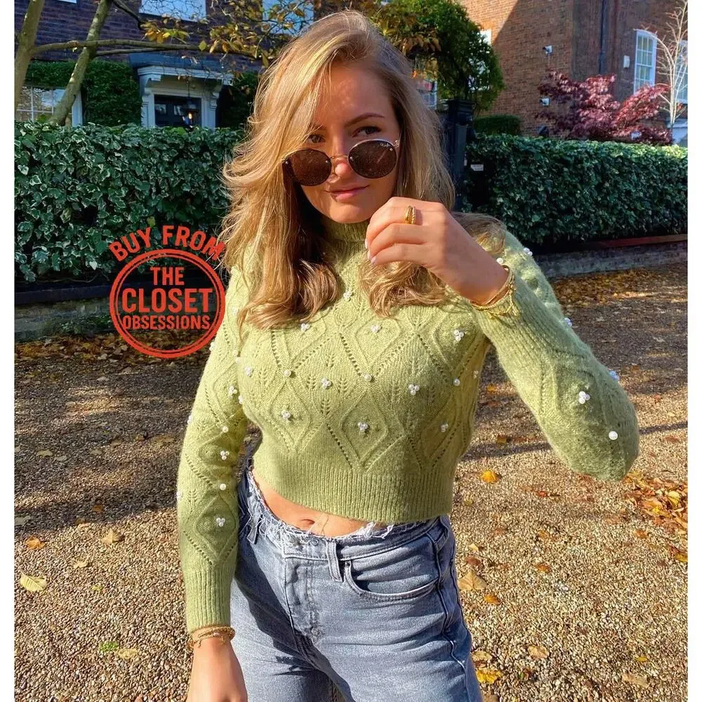 ZARA BLOGGER FAVE!!! Wool Cropped Turtleneck Sweater NWT - Picture 8 of 16